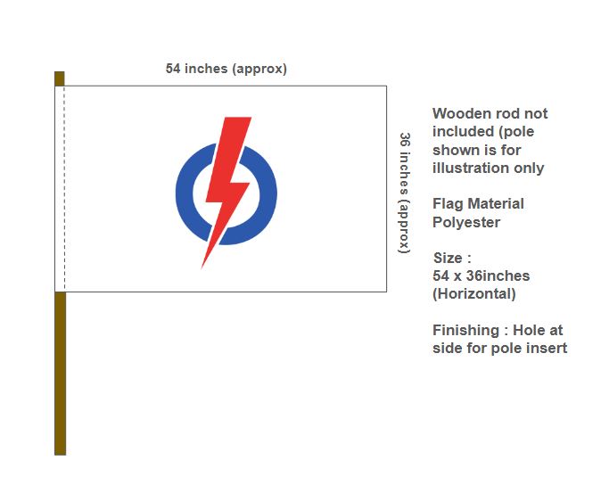 People's Action Party Flag