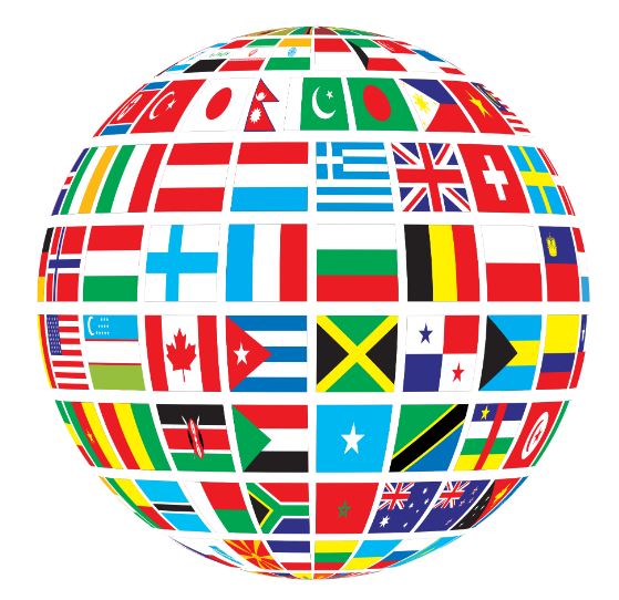 国际世界各国国旗 / 3 英尺 X 4.5 英尺(0.9144MX 1.3716 米)约 / 升降式或便携式 / 织物 / 美国、日本、韩国、澳大利亚、新西兰、加拿大、中国、英国、印度、德国、西班牙、墨西哥、新加坡、马来西亚、泰国等