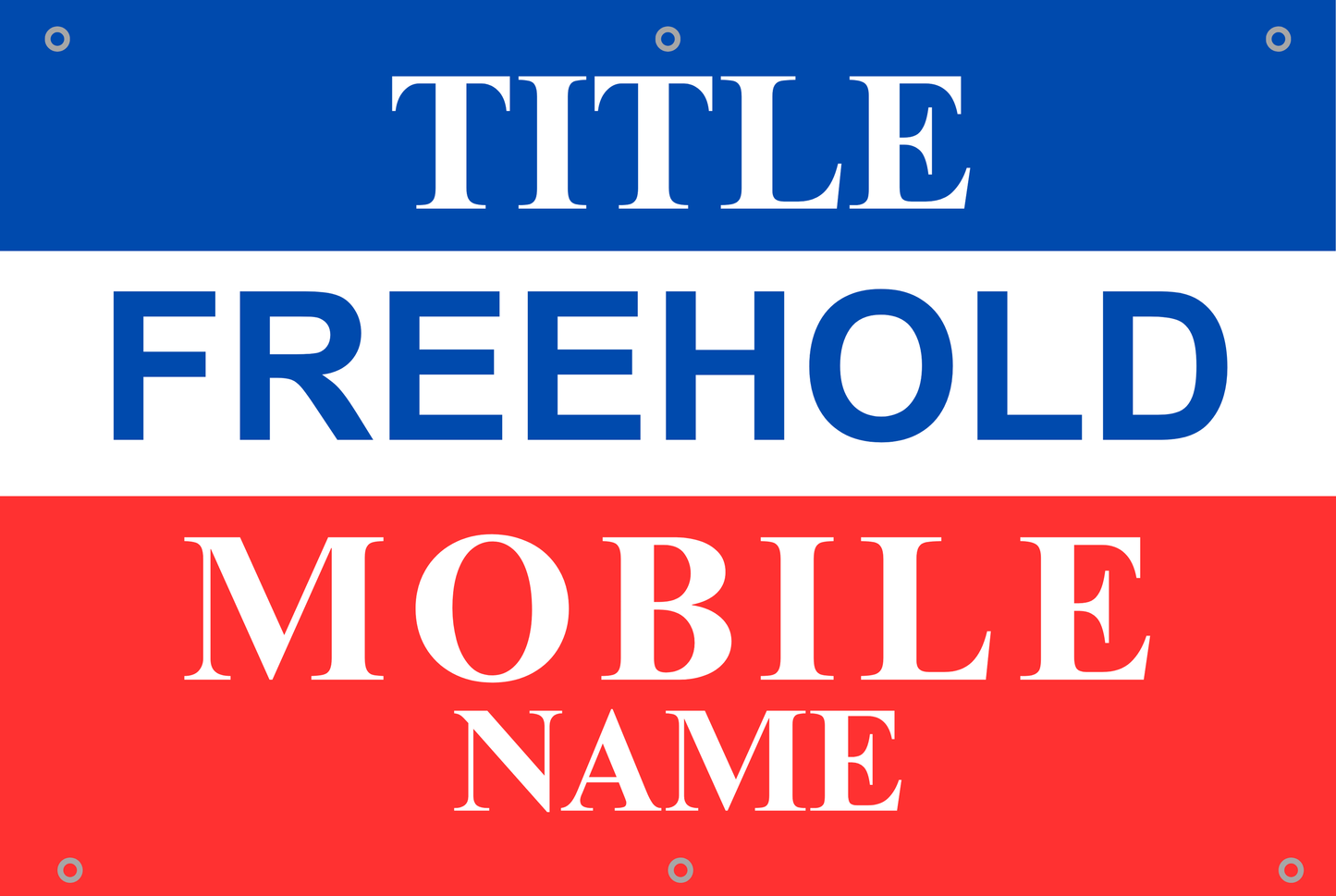 Real Estate Property Agent PVC Banners | For Sale | For Rent | For Lease | Factory, Private, HDB | Freehold
