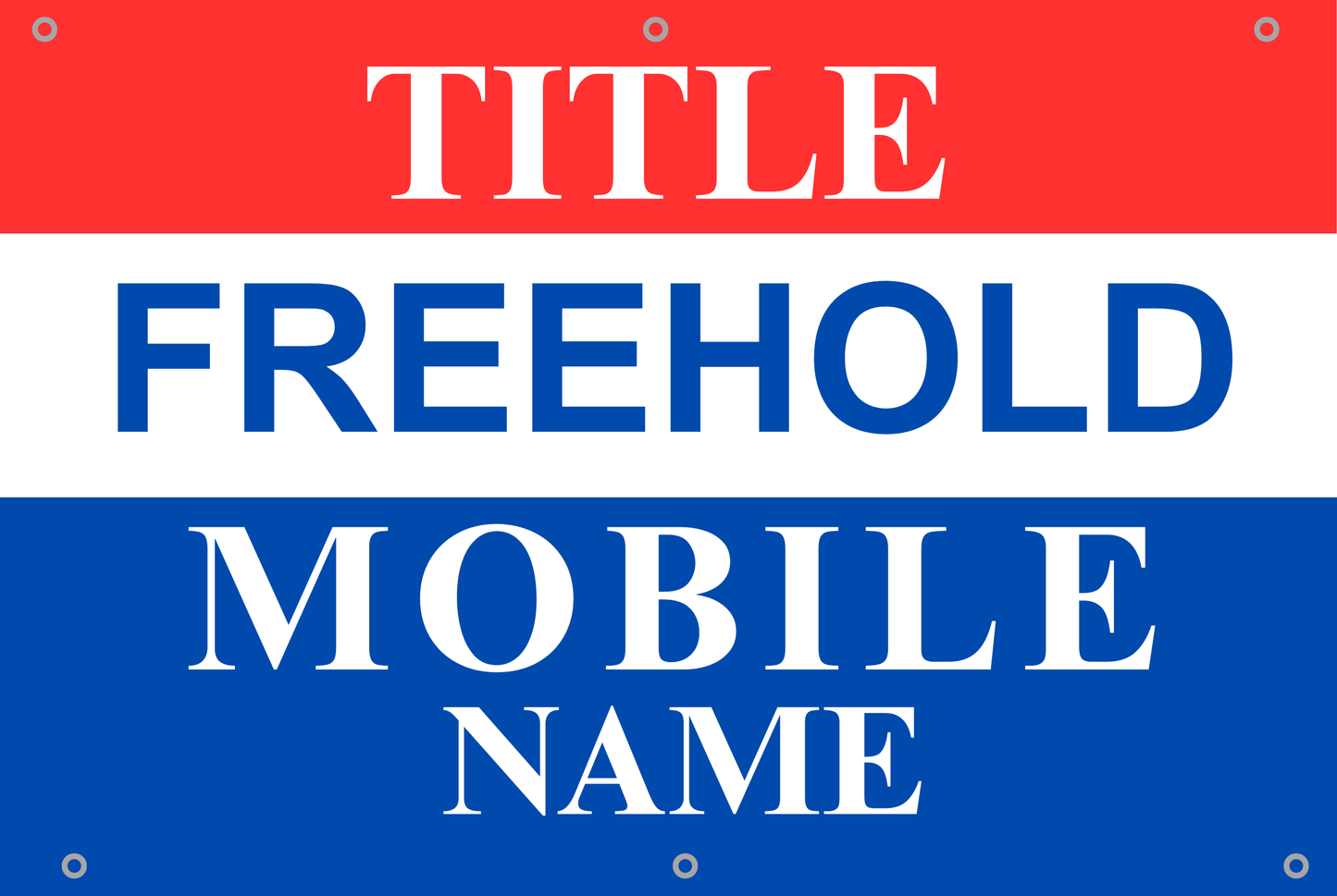 Real Estate Property Agent PVC Banners | For Sale | For Rent | For Lease | Factory, Private, HDB | Freehold