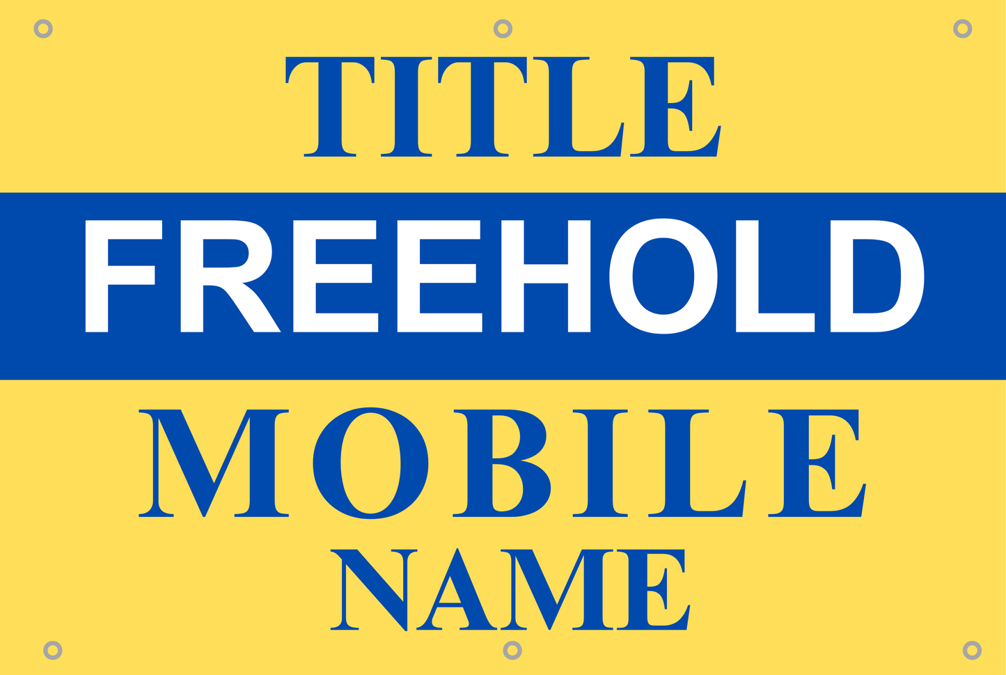 Real Estate Property Agent PVC Banners | For Sale | For Rent | For Lease | Factory, Private, HDB | Freehold