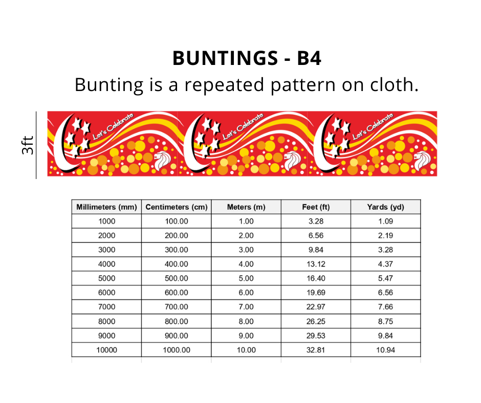 NDP 2025 B1 - B8 Cloth Bunting