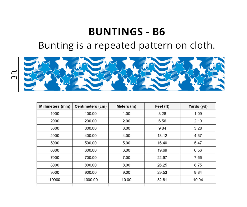 NDP 2025 B1 - B8 Cloth Bunting