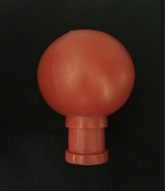 Plastic Red Knob for inch diameter Wooden Pole | Flag Pole Knob / Header (picture is for illustration only)