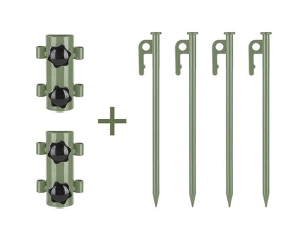 Metal Flag Pole Holder / Camping / with screw to secure the pole