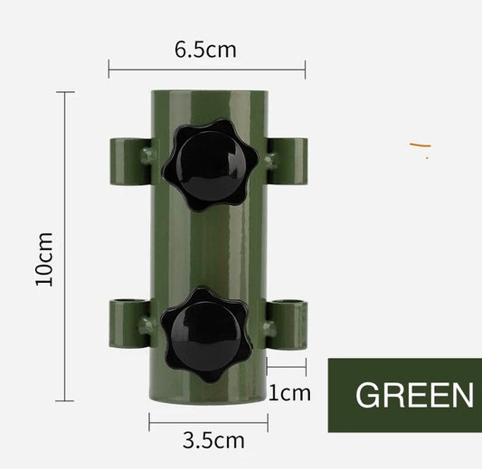 Metal Flag Pole Holder / Camping / with screw to secure the pole