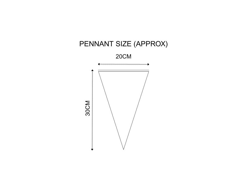Triangular Pennants / Buntings / Rent, Sale, Open House, National Day Decorations, Celebration