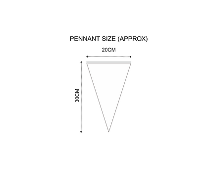Triangular Pennants / Buntings / Rent, Sale, Open House, National Day Decorations, Celebration