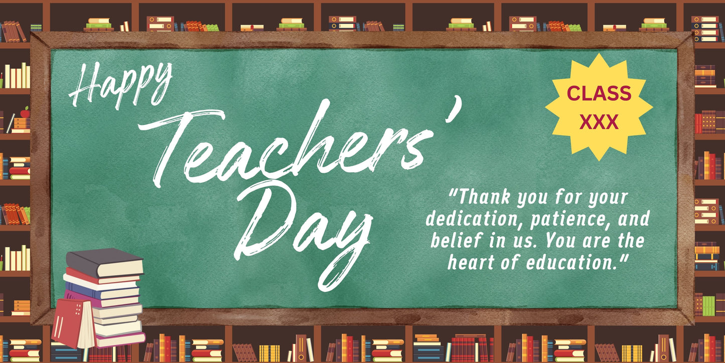 Happy Teachers' Day Banner