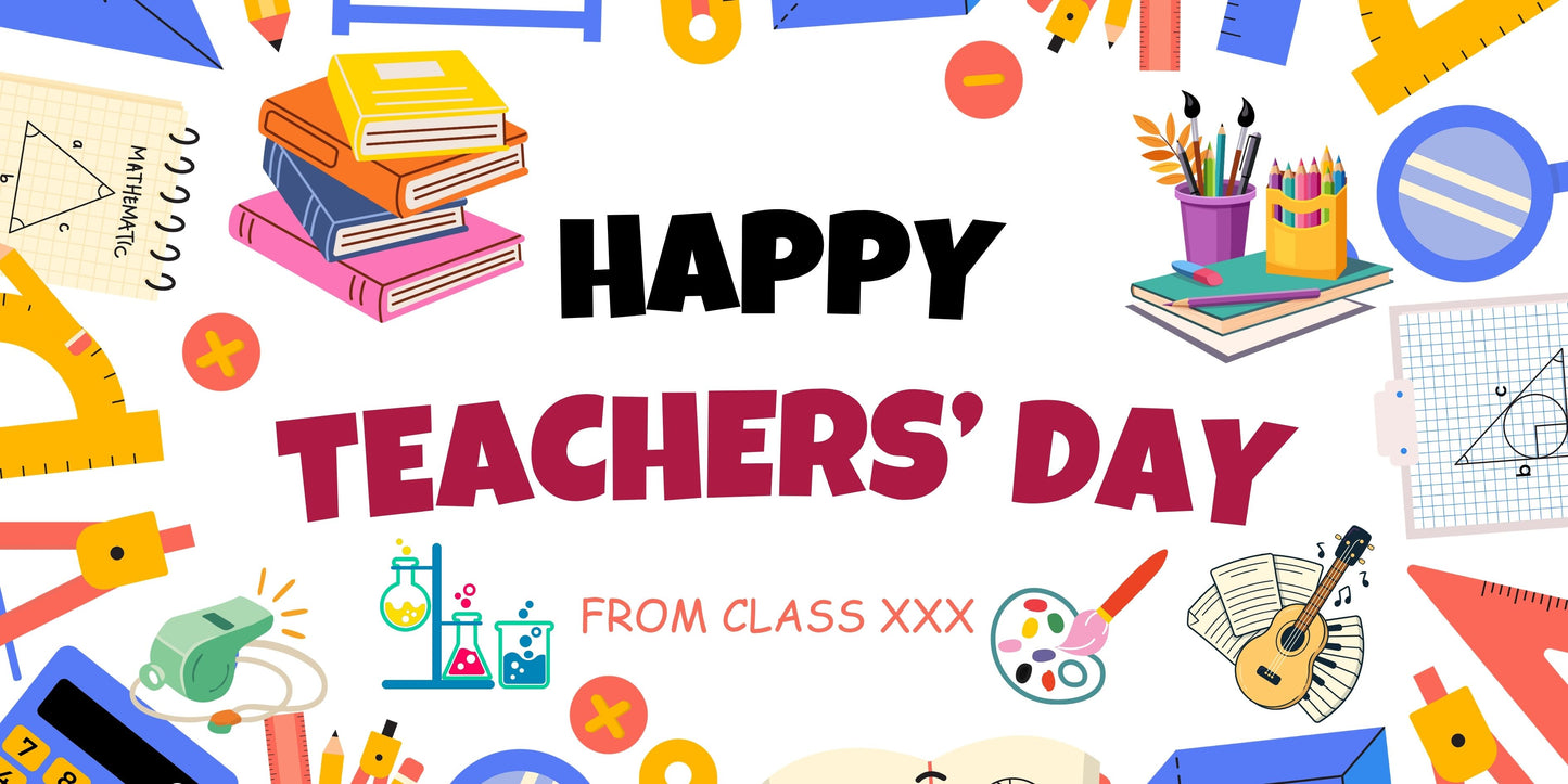 Happy Teachers' Day Banner