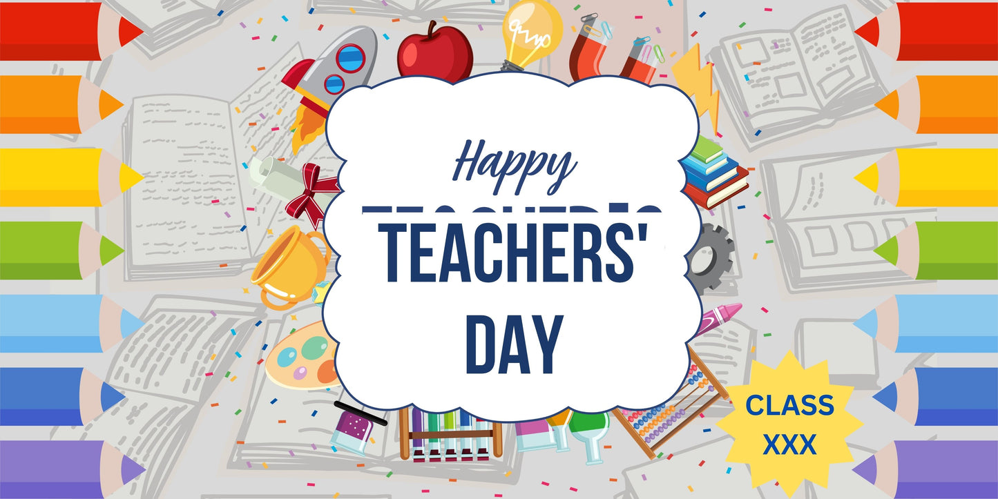 Happy Teachers' Day Banner
