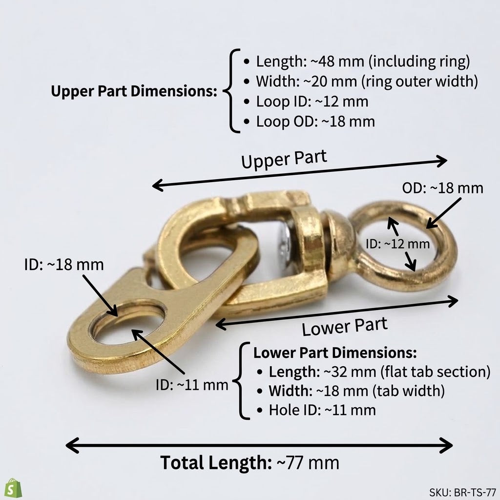 Brass Flag Swivel Hook IMPA371581