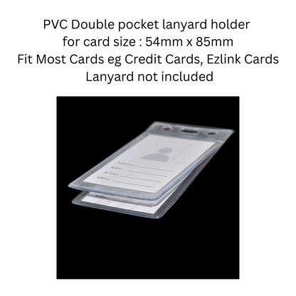 Double Pocket Lanyard Holder
