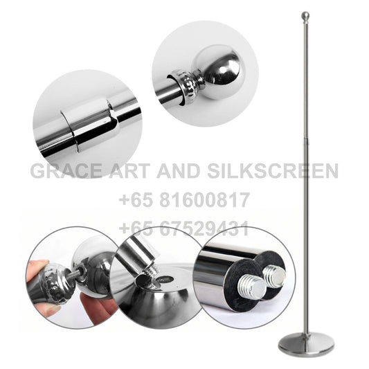 TELESCOPIC POLE WITH BASE